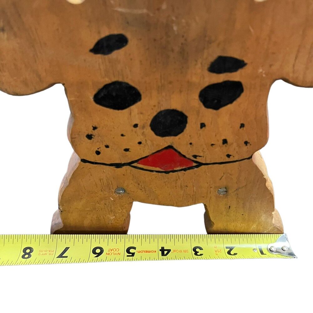 Puppy Dog Wood Napkin Mail Holder Handmade Primitive Folk Art Country Farmhouse - Picture 7 of 9